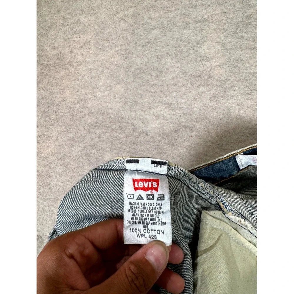 VTG Levis 501‎ Original Fit Jeans Mens 38x30 Blue Denim Button Fly Straight Leg